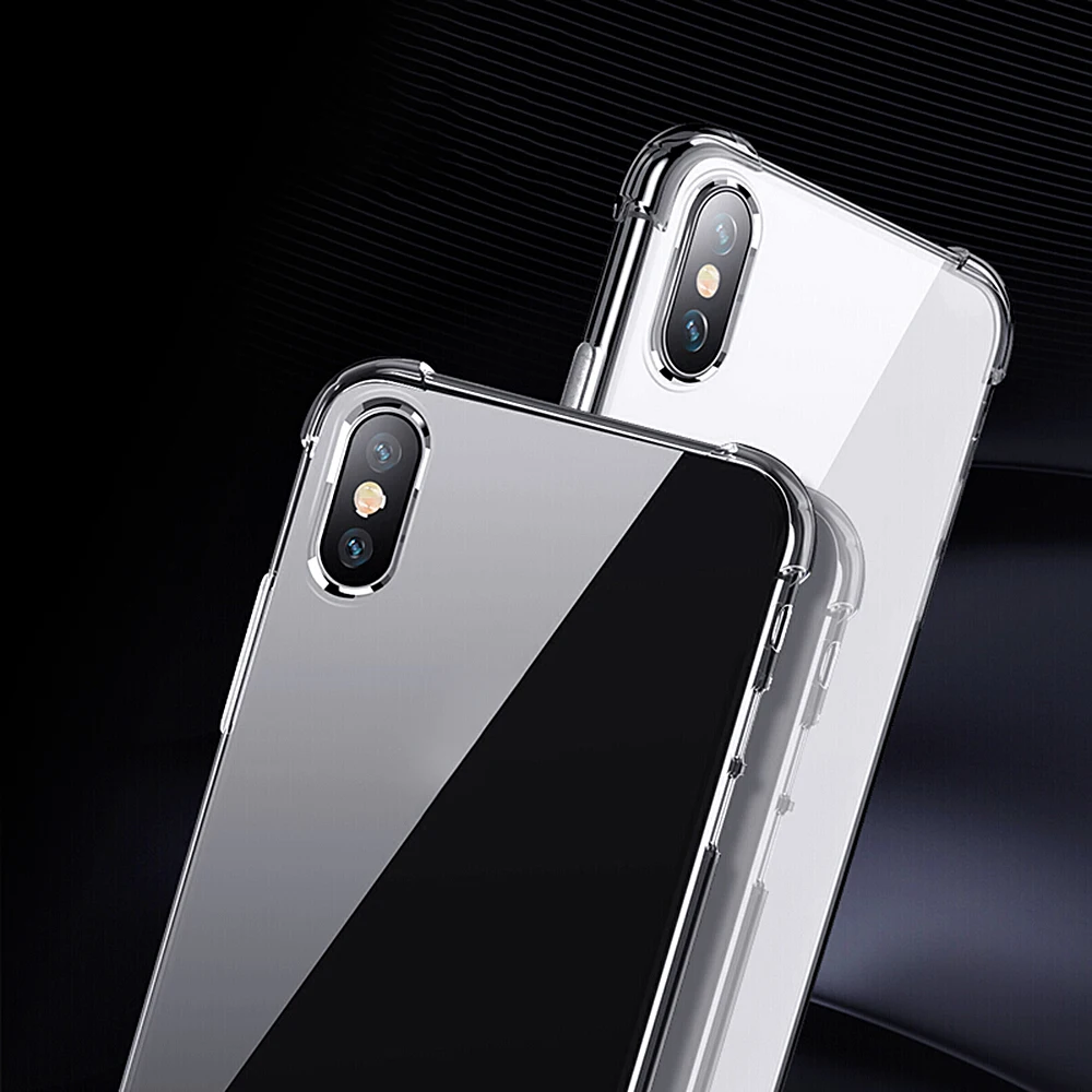 Для iphone 6 Чехол Мягкий ТПУ чехол для iphone X 7 8 Plus XR xs Xs Max прозрачный защитный чехол на заднюю панель телефона для Apple 5 SE оболочка