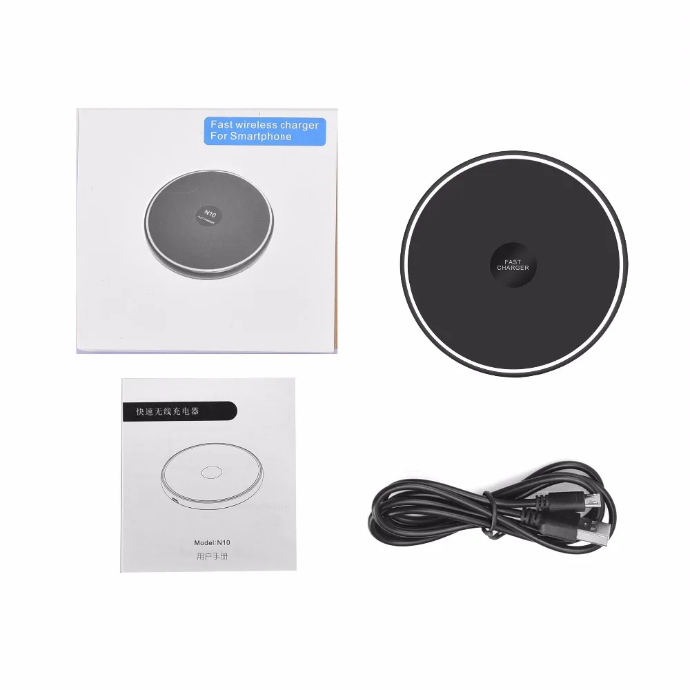 Fast Wireless Charger Station Pad QI Quick 2.0 Charging For iPhone 8 Plus X Samsung Galaxy Note S8 S9 | Электроника