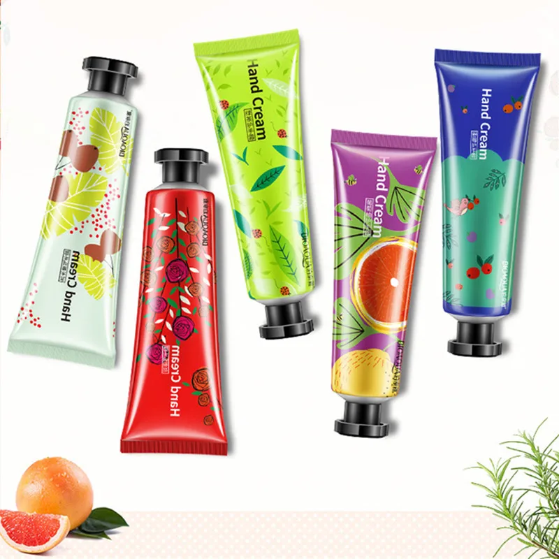 Мини крем для рук BIOAQUA 5 шт./компл. с растительным экстрактом фруктовым вкусом