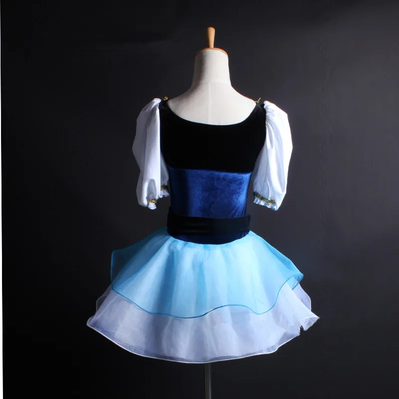 Балетное платье пачка в дворцовом стиле с пышными рукавами для детей/женщин
