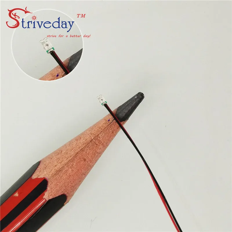 100 шт./лот 0603 SMD предварительно припаянный micro litz Проводные светодиодные провода