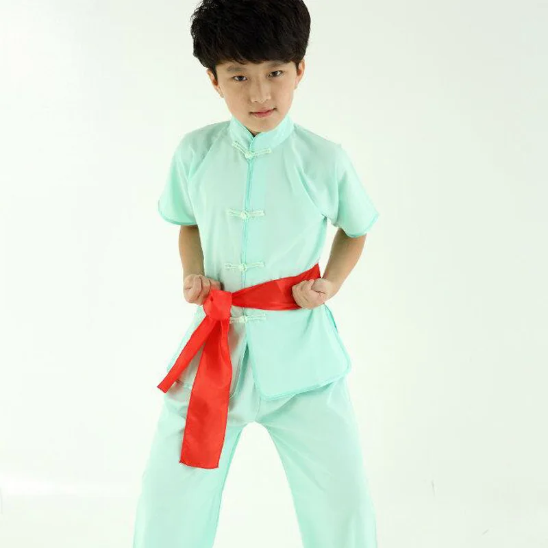 2017 Новый китайский стиль детская китайская форма для кунгфу мальчиков и девочек