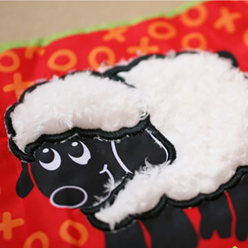 

Animal Baby Toys Crib Hanging Colorful Patterns Book Toys Soft Rattles Toy Early Educational For Kids Baby Cloth Book A001-30