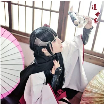 Аниме Inu x Boku SS косплей ширакиин ририко обратный экстракт комплект кимоно cos