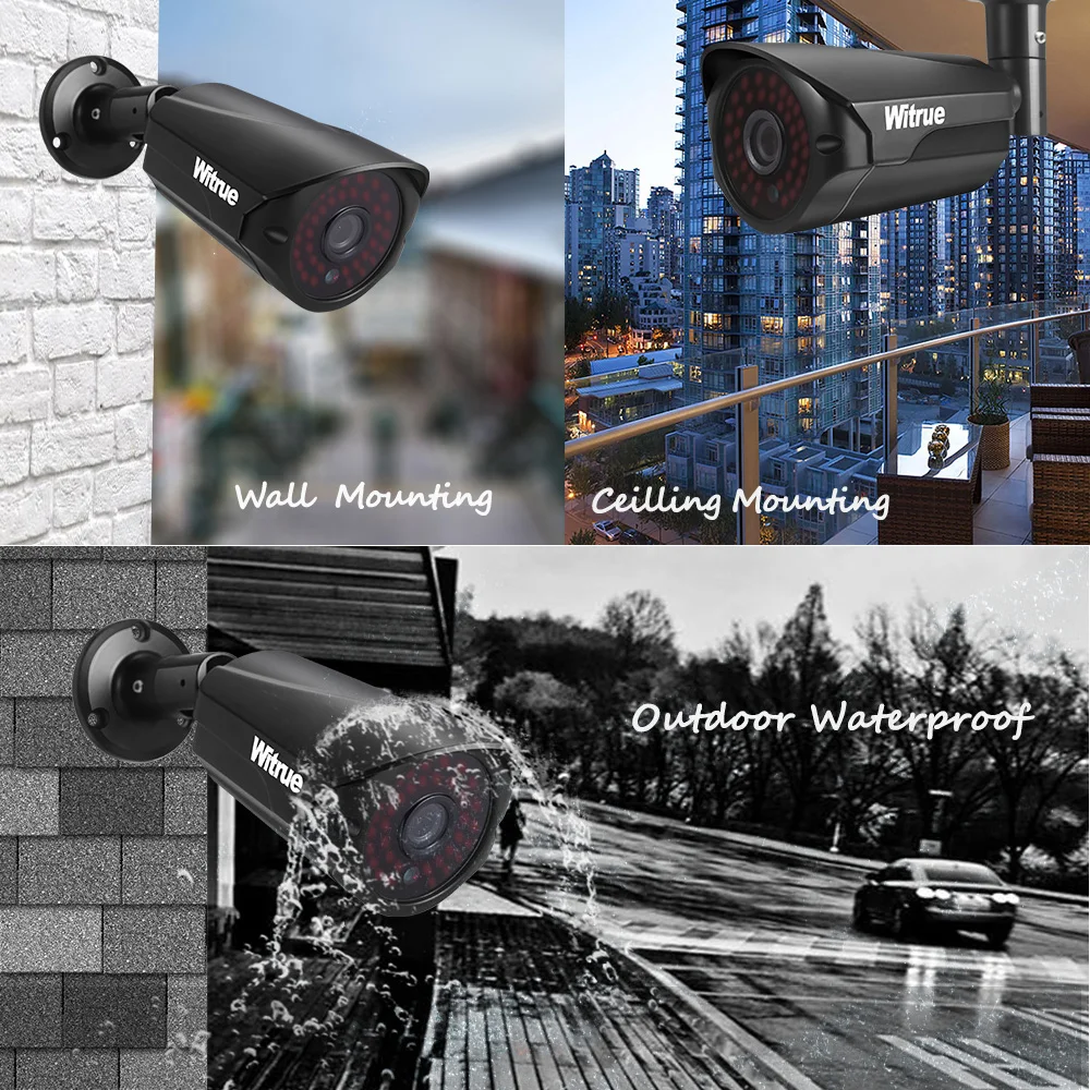 Witrue 1080P AHD камера sony IMX323 датчик видео наблюдения металлический чехол инфракрасная