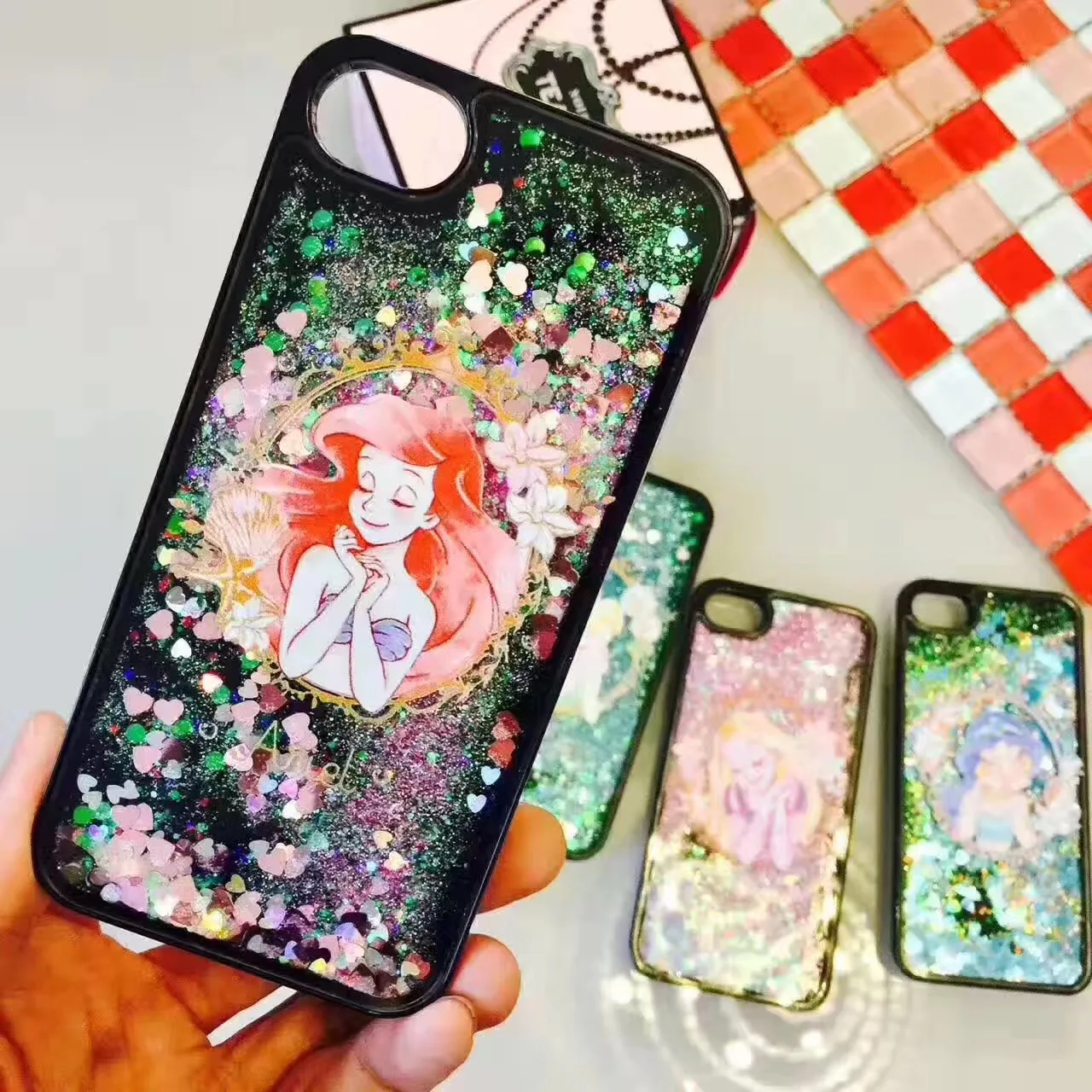 Чехол для iPhone 7 7Plus 5 5S 6 6S 8 Plus X XS MAX XR TPU чехол с блестками