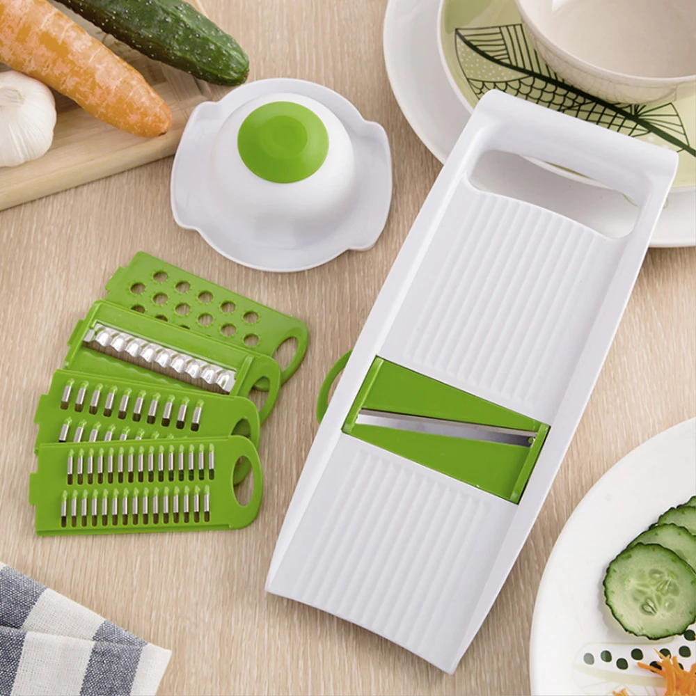 New Grater 7 in 1 Adjustable Slicer Multifunction Peeler Stainless Steel Blades Vegetable Home Kitchen Accessories | Дом и сад