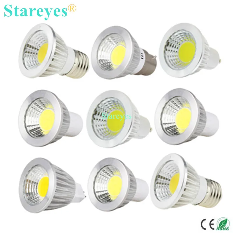1 шт. диммируемая Светодиодная лампа 3 Вт 5 GU10 E27 B22 E14 GU5.3 MR16|mr16 led cob|gu5.3 mr16led cob spotlight |