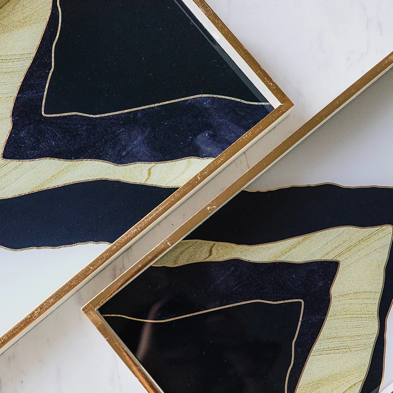 Креативная тарелка в скандинавском стиле для хранения ювелирных изделий кофе