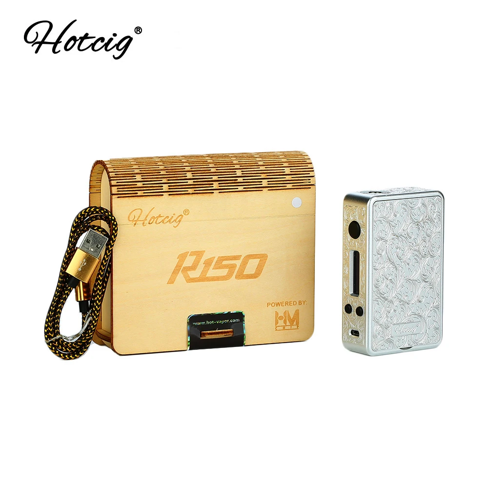 Hotcig R150S TC бокс мод с 0,96 дюймовым красочным экраном и водонепроницаемым HM чипом и магнитными панелями электронная сигарета Vape мод VS Drag 2
