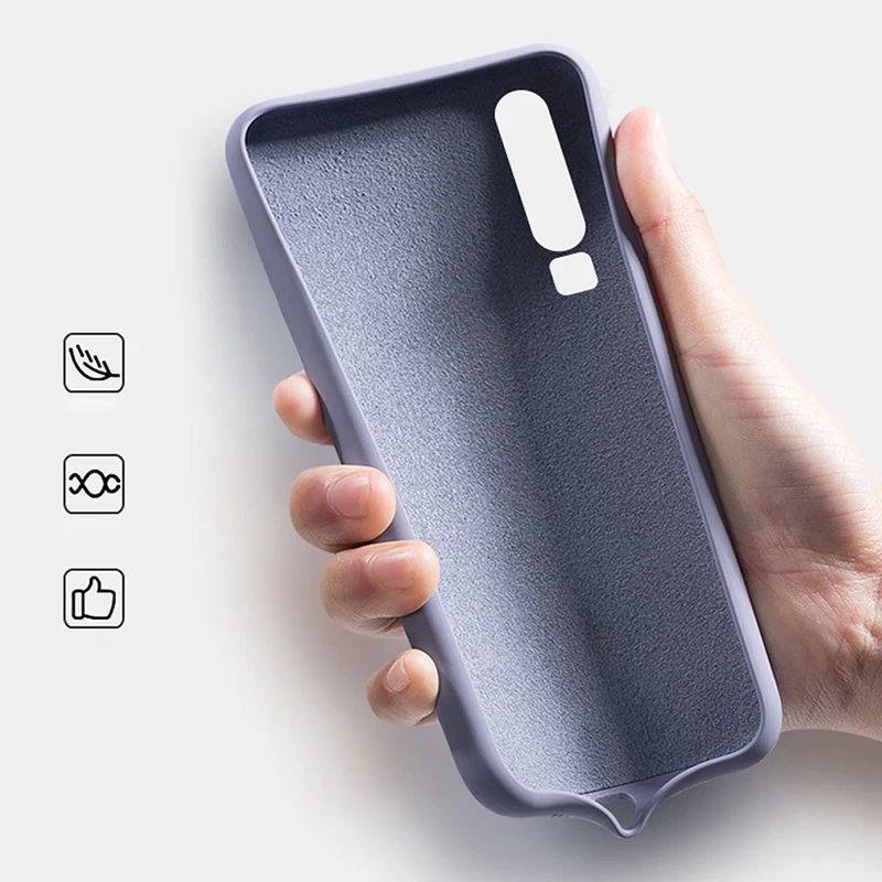 For Huawei P20 lite Case Shockproof Liquid Silicone Case For Huawei P20 L ite Lte Pro P Smart Z Case Cover
