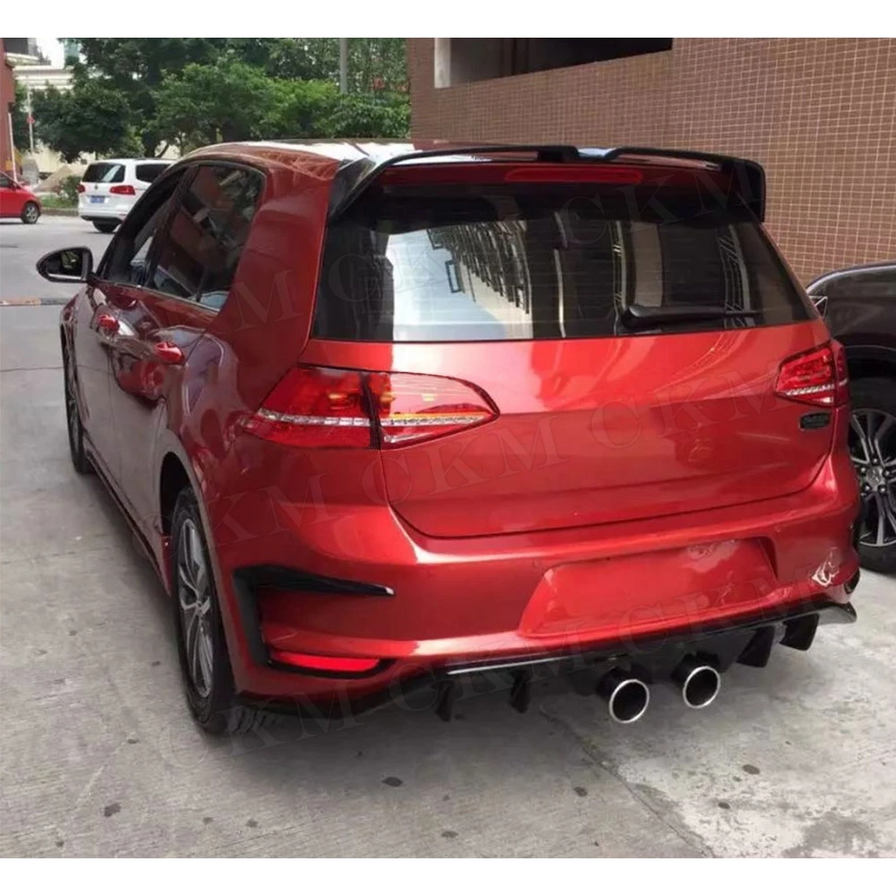 Задний спойлер из углеродного волокна для Golf MK7 крылья багажника Volkswagen VW 7 VII MK GTI R