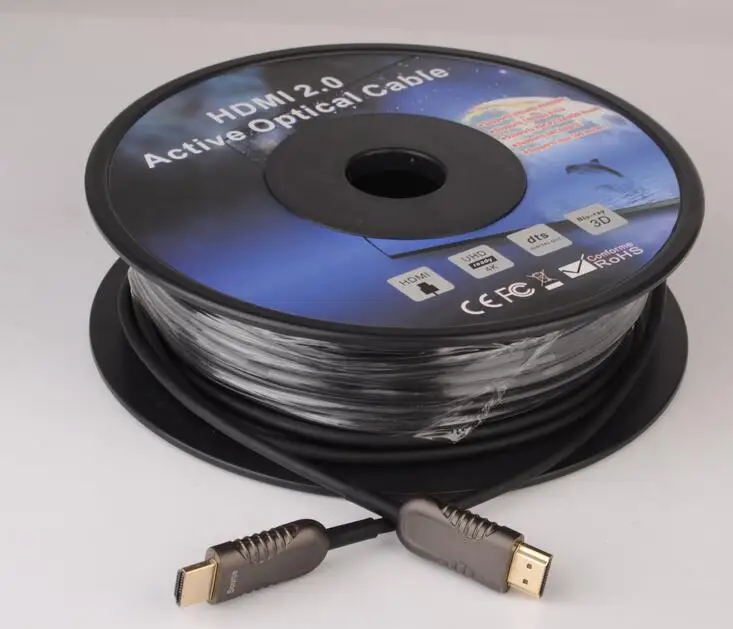 25 м Активный волоконно оптический AOC Высокоскоростной V2.0 HDMI кабель к активный m/M 18