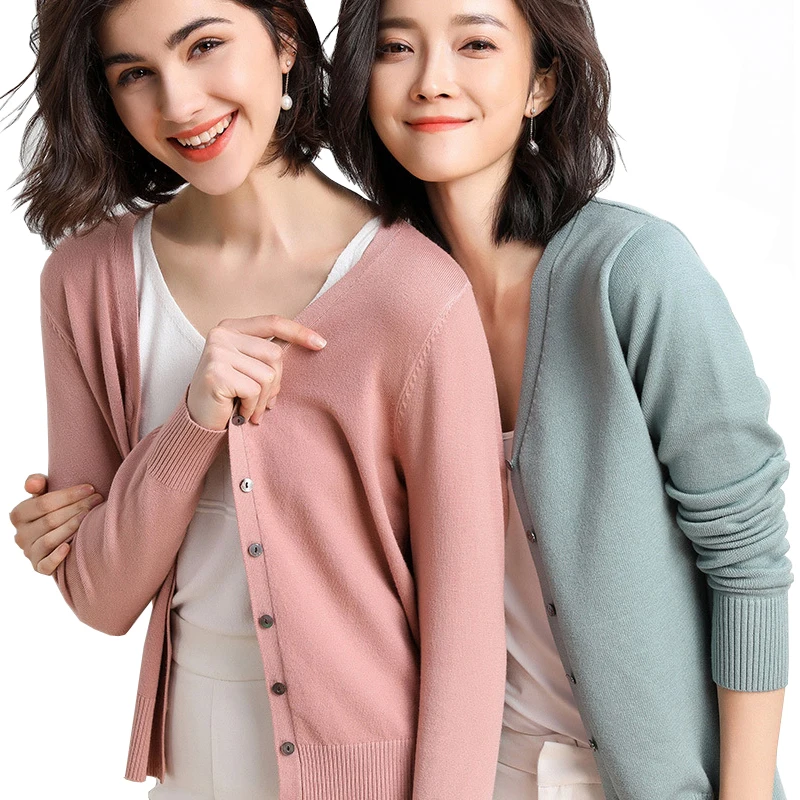 2019 New Harajuku Cardigans Sweater Women Autumn Winter Basic Knit College Casual Long Sleeve Coat Plus Size 2XL |