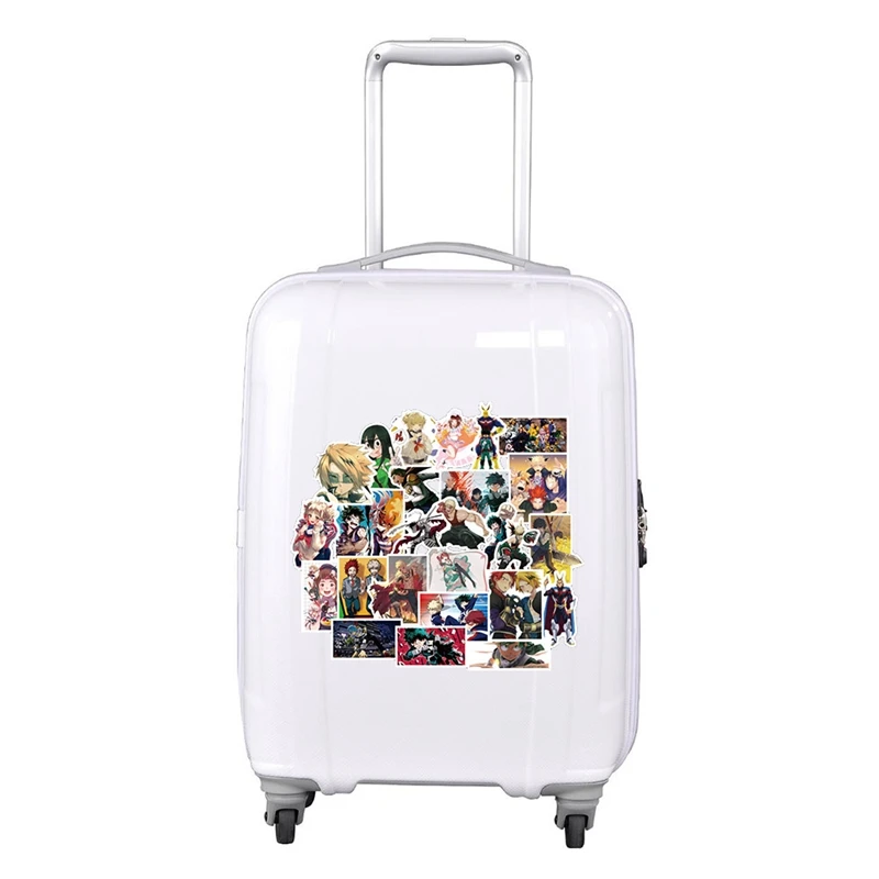 100Pcs/pack My Hero Academia Anime Sticker Skateboard Waterproof Trolley Case Laptop Stickers Toys Gifts For Kids | Канцтовары для