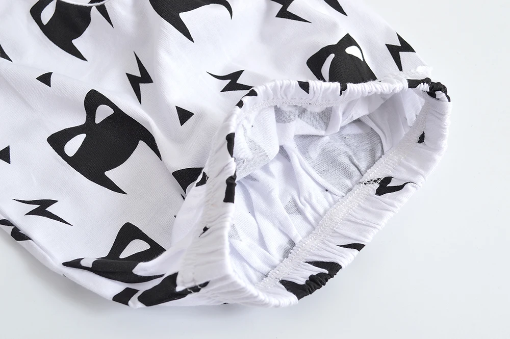 2 шт. хлопковая футболка с коротким рукавом и штаны для новорожденных | Детская