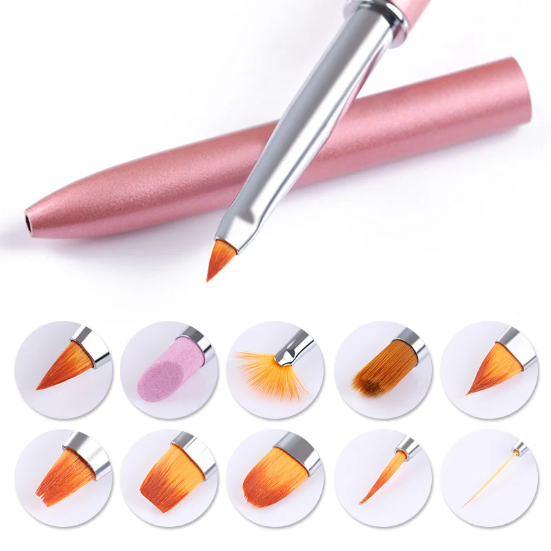 Набор сменных кистей для нейл арта 10 в 1|liner brush|brush linernail art brush set |