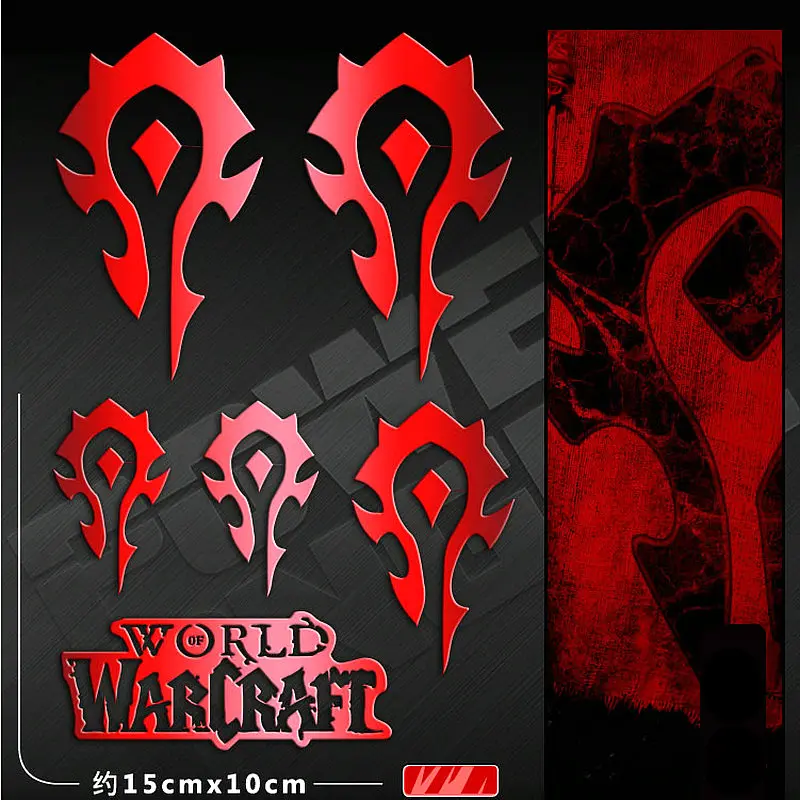 PowerAngel 3D DIY металлическая наклейка для телефона ноутбука Горячая игра WOW Alliance orde наклейка s для автомобильной стены Водонепроницаемая наклейка игрушка наклейка - Цвет: Лаванда
