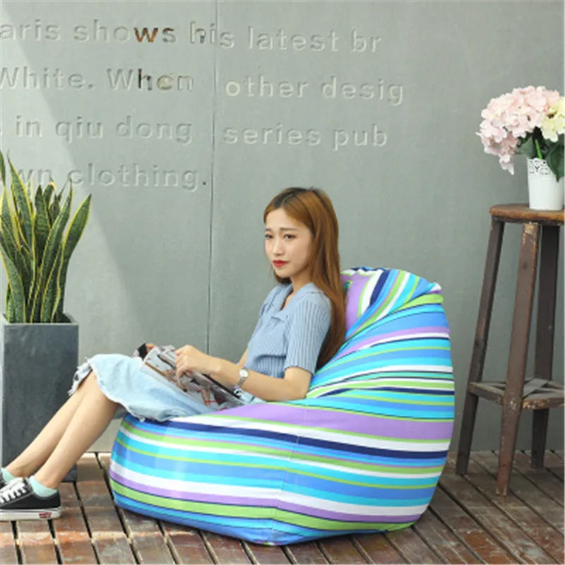 Bean Bags для взрослых Bean Bag Cover Whithout наполнение lounger Bean Boozled Pouf Chambre спальня ленивый мешок стул диван Pouf Geant