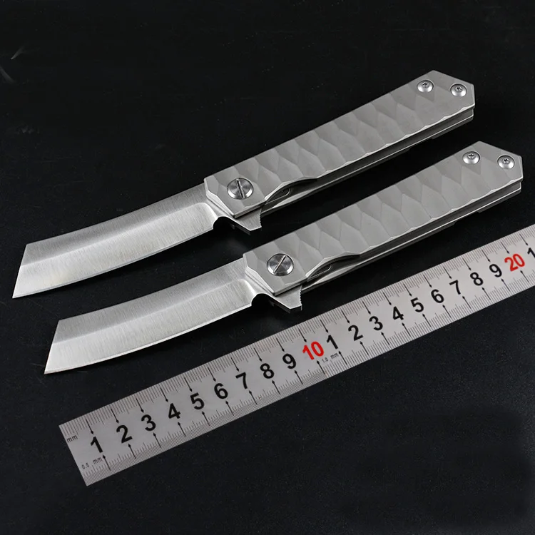 Складной нож Freewolf с шарикоподшипником и флиппером D2 лезвие атласной отделкой