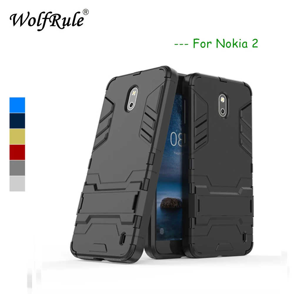 WolfRule чехол для телефона Nokia 2 мягкий силиконовый + Гибридный Пластиковый с