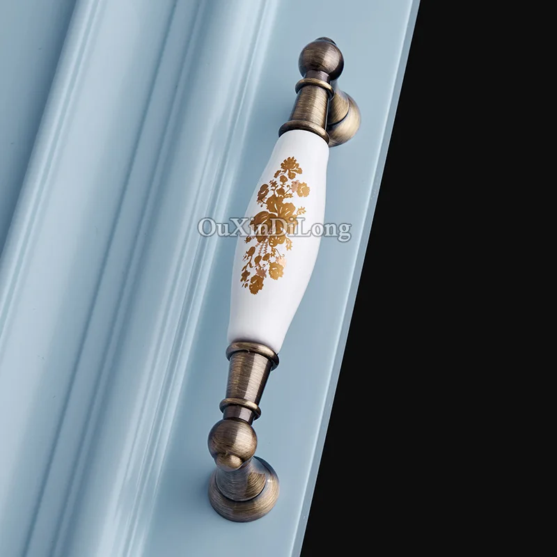 Горячие 10 шт европейские антикварные кухонные дверные мебельные ручки с