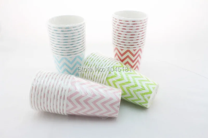 60 шт. одноразовые бумажные чашки в полоску горошек|paper sample cups|cup ashtraypaper cups in microwave |