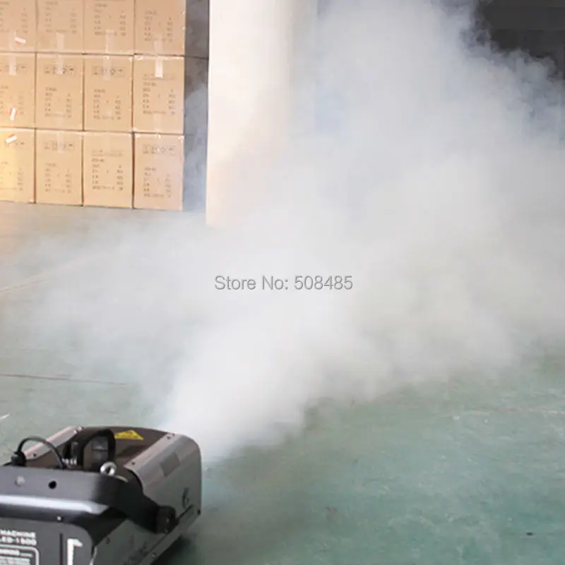 Горячая Распродажа дистанционное управление супер 1500 Вт дымовая машина dj