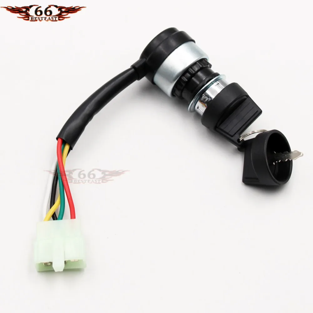 Переключатель зажигания UTV GO KART COOLSTER ATV 5 контактный провод китайский 50 150 250CC SUNL
