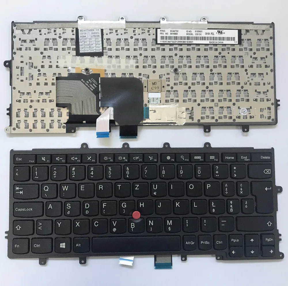 Новый подлинный польский Klawiatura для IBM Lenovo Thinkpad X230S X240 X250 X260 CS13X 04Y0959 SN5321L 0C44732 |