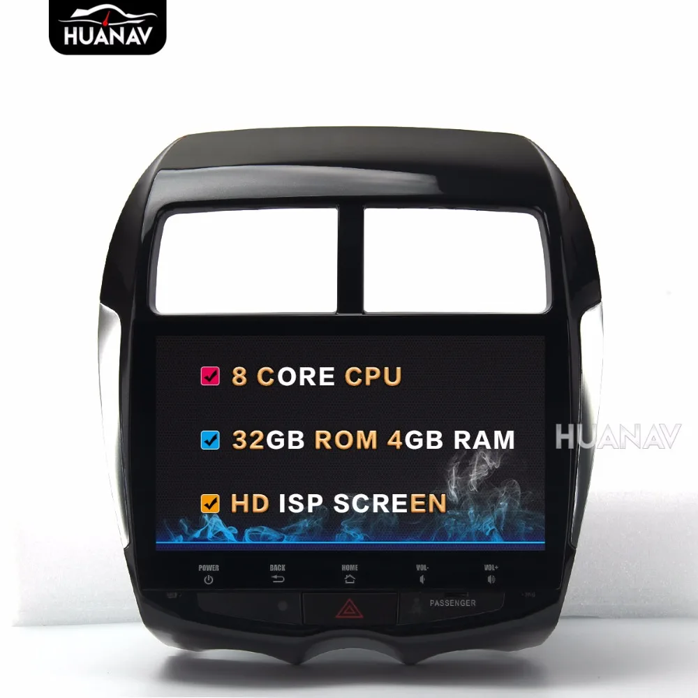 Автомобильный DVD плеер с экраном 10 2 дюйма 8 ядер Android 0 GPS навигация для MITSUBISHI ASX RVR
