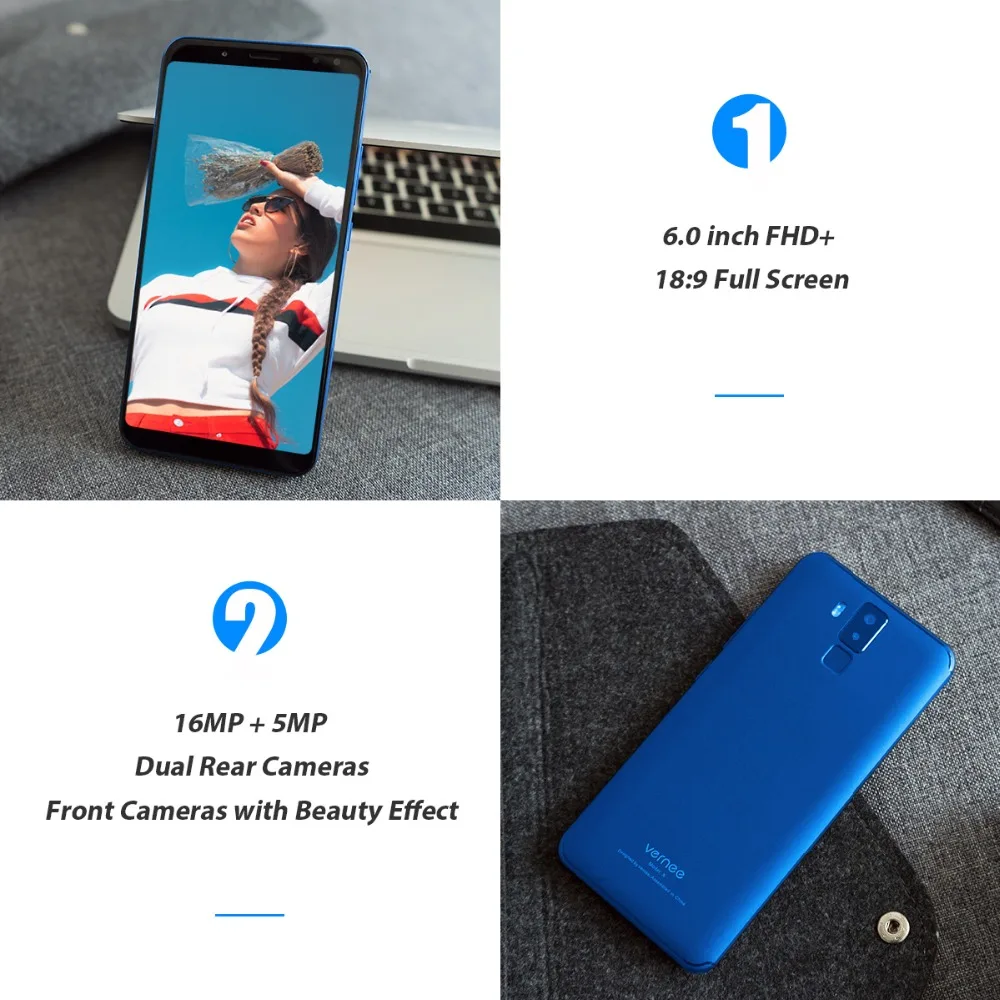 Vernee X 6 0 дюймов 6200 мАч 18:9 FHD Смартфон 4 г LTE сотовый телефон Face ID ГБ Оперативная