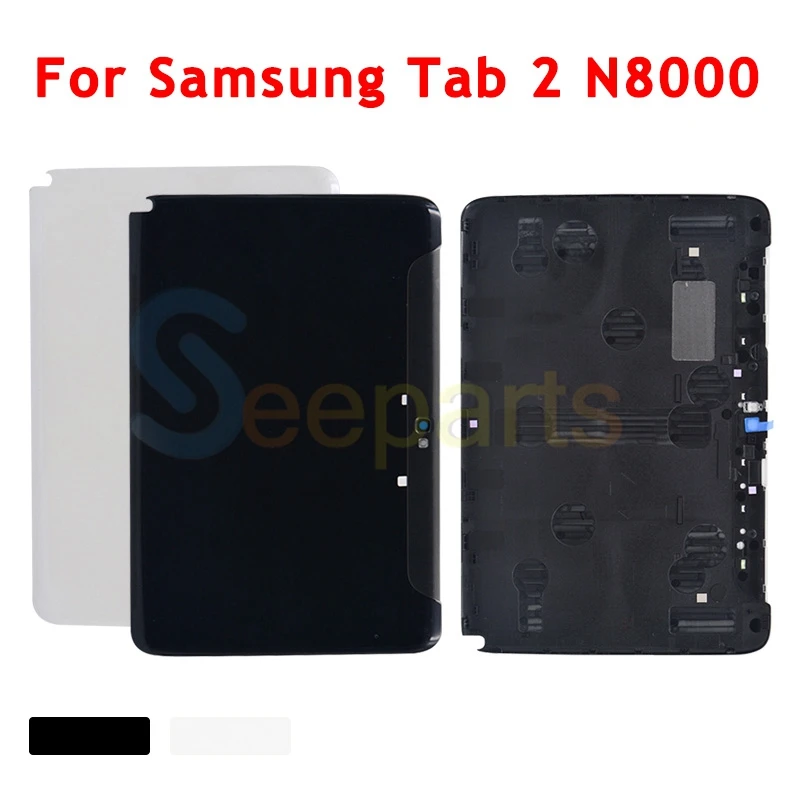 Для Samsung Galaxy Tab 2 N8000 задняя крышка для аккумулятора стекла Корпус + клейкая