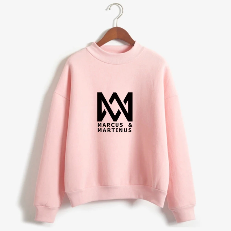 

Autumn Winter Hoodies Women MARCUS & MARTINUS Sweatshirt Harajuku Letters Print Thick Long Sleeve Sudaderas Mujer Hip Hop Hoody