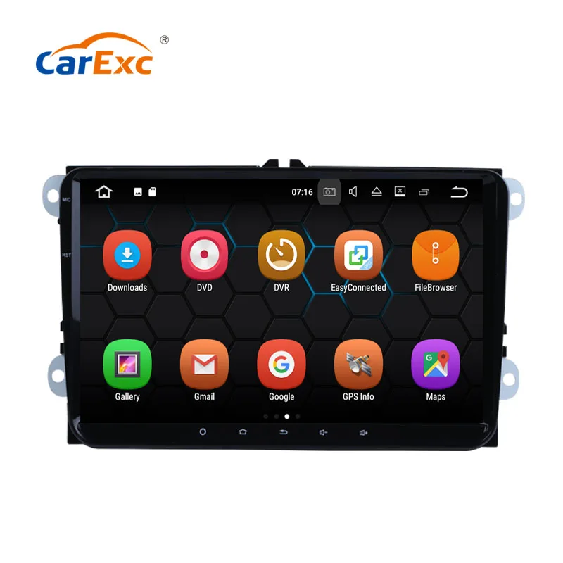 Автомагнитола с GPS навигацией для Volkswagen Polo Passat VW CC Golf VI MK4 Tiguan Jetta 9 дюймов Android 0