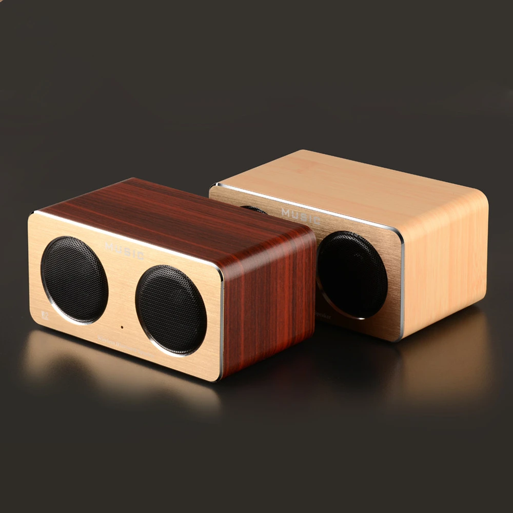 Деревянная Bluetooth Колонка HIFI 6 Вт портативная деревянная мини колонка двойная