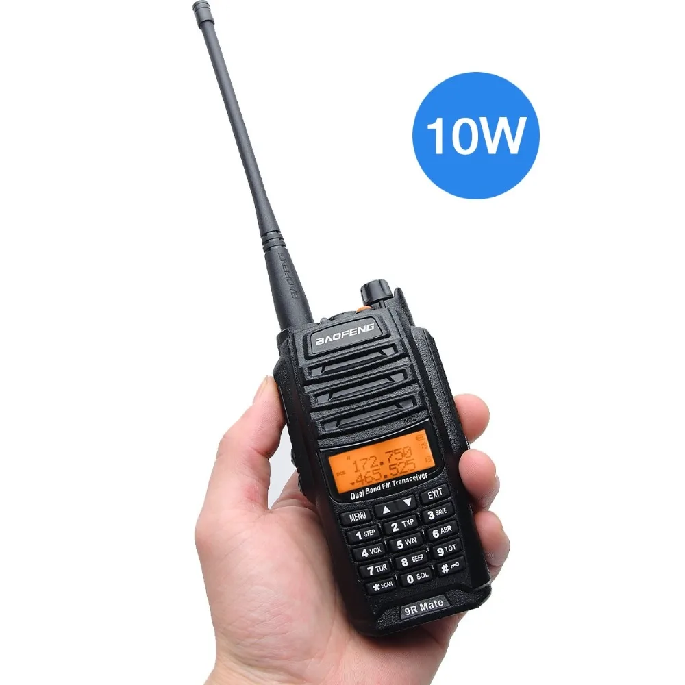Baofeng UV 9R mate IP67 водонепроницаемая рация 10 Вт Двухдиапазонная 136 174/400 520 МГц Ham CB радио
