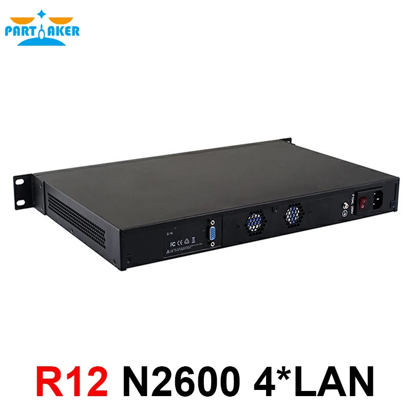 Причастником R12 Intel маршрутизатор appliance 1U корпус vpn сервер N2600 N2800 межсетевой экран