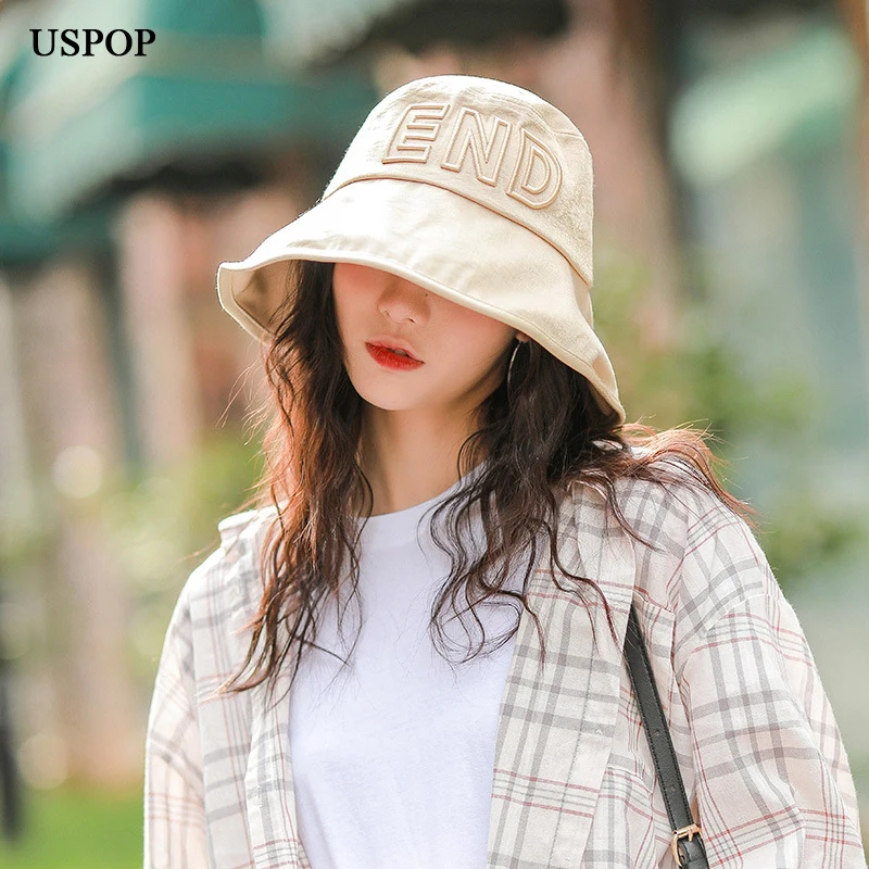 Женские головные уборы USPOP с объемными буквами и вышивкой Повседневные шапки