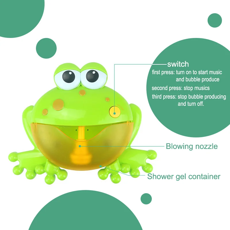 Открытый пузырь лягушка и крабы Детские Игрушки для ванны Bubble Maker ванна купания