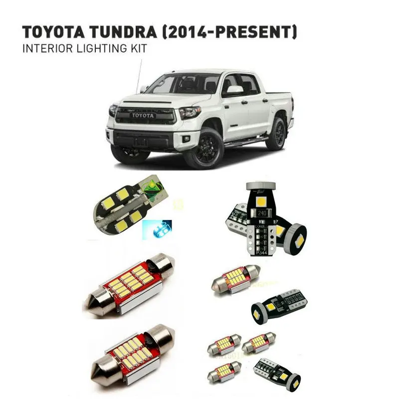 

Led interior lights For Toyota tundra 2014+ 20pc Led Lights For Cars lighting kit automotive bulbs Canbus