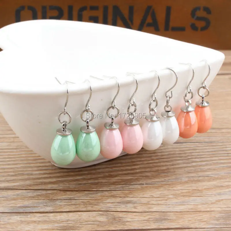 Бусины-подвески для рукоделия искусственные акриловые подвески 10 шт. 10*14 мм