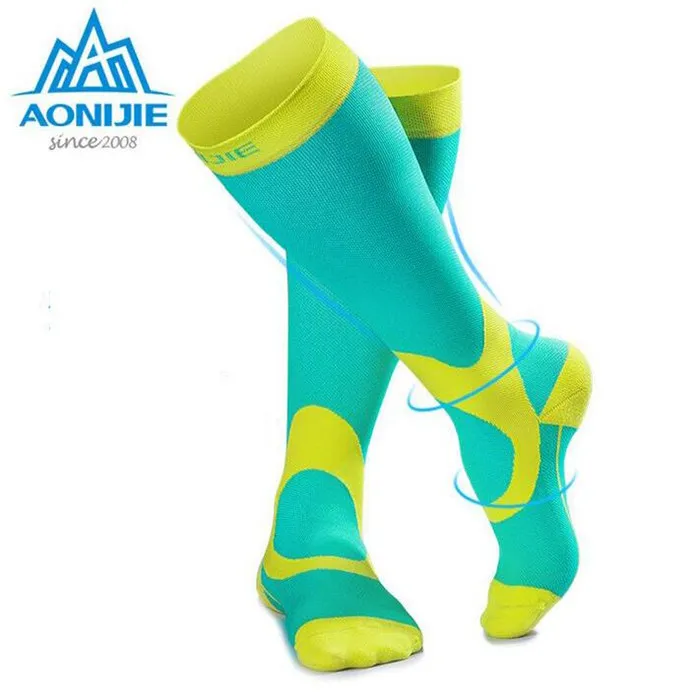 AONIJIE 1 пара компрессионных носков велосипедные спортивные чулки для пеших