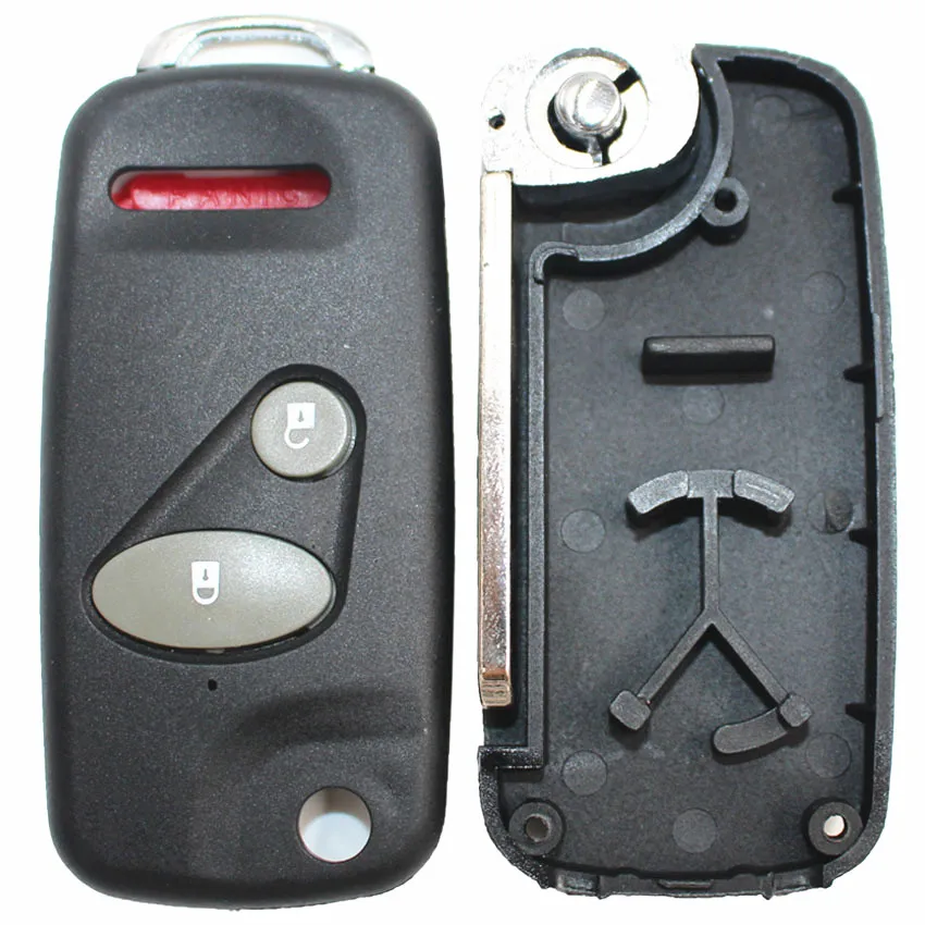 2 + 1 кнопки модифицированный складной флип чехол для ключа Honda Accord Civic CR V Element Pilot 3