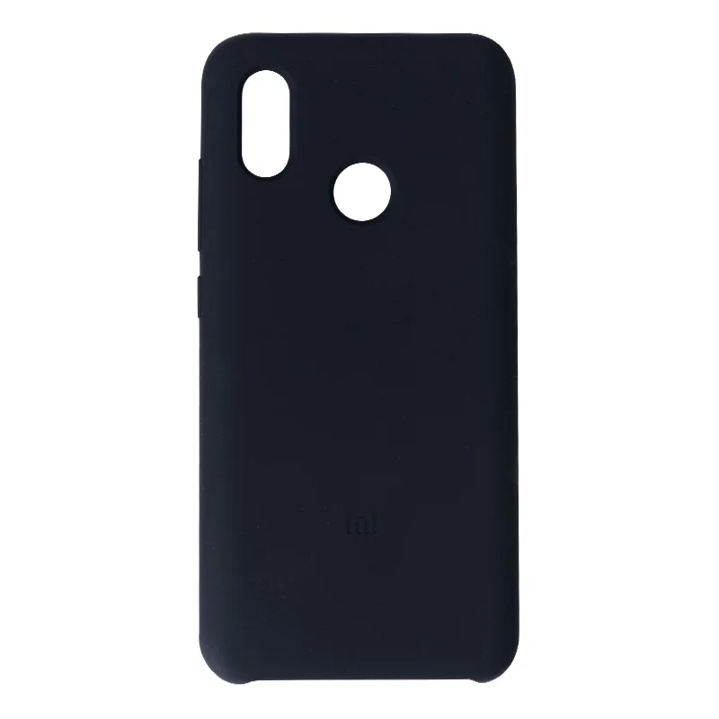 Черный Xiaomi 8 силиконовый чехол силиконовый+ PC+ mi crofibre чехол для mi 8 mi 8 с упаковки 3 три цвета - Цвет: Черный