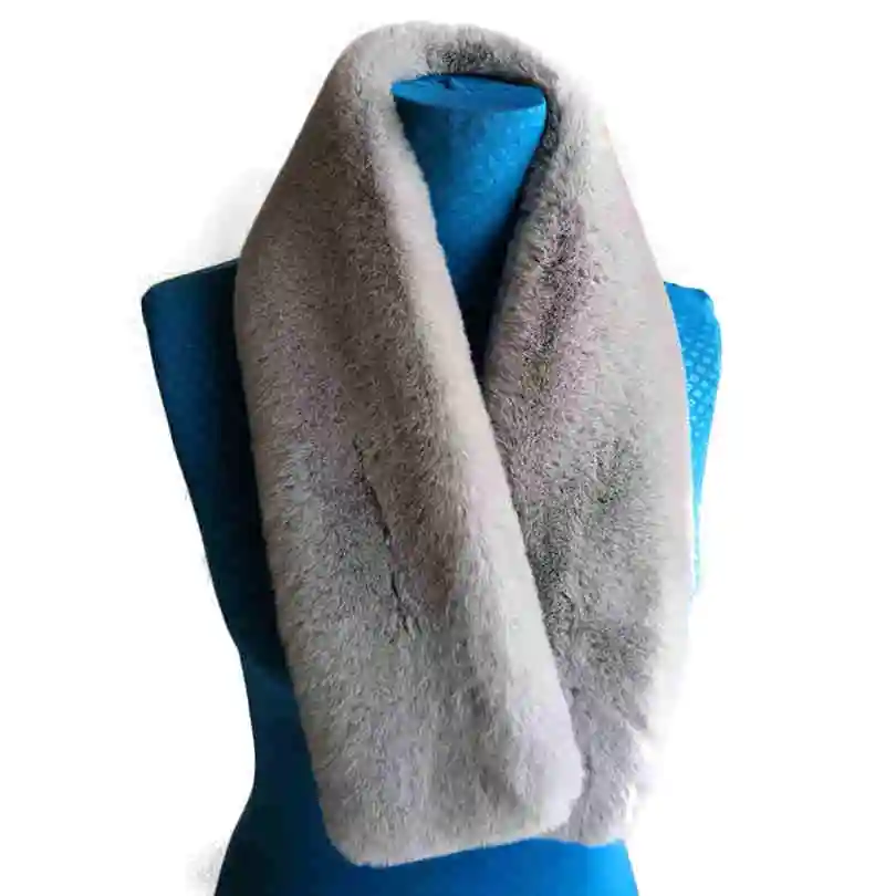(TopFurMall) женские шарфы из натурального меха кролика рекс на осень и зиму меховые