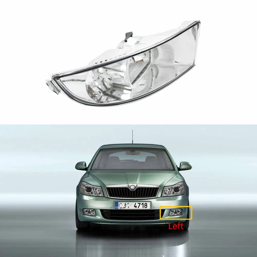 Для Skoda Octavia A6 MK2 FL 2009 2010 2011 2012 Стайлинг автомобиля левая сторона Передняя
