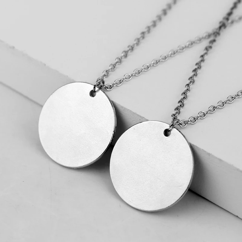 Новый путешествие Handstamp пара Цепочки и ожерелья легированное искусственное