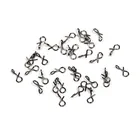 50 шт. рыболовная нахлыстоваяприманка быстросменная Соединительная застежка SML черная застежка для ловли нахлыстом быстросменная застежка для крючка и приманки