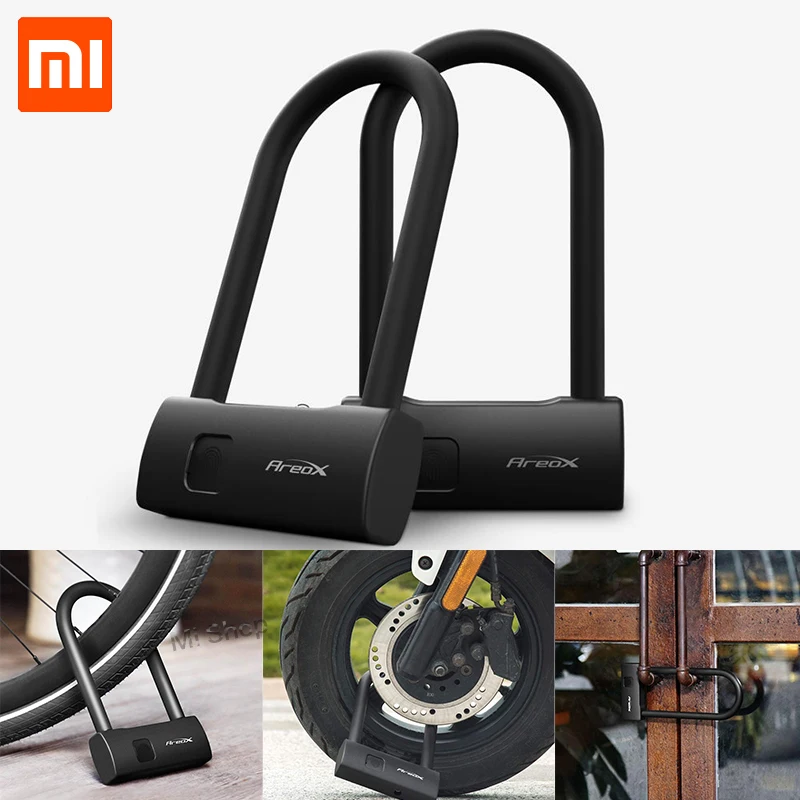 Xiaomi Mijia AreoX Интеллектуальный отпечаток пальца U замок U8 шкафчик раздвижная дверь Автомобиль Мотоцикл велосипед замок окно пароль водонепроницаемый